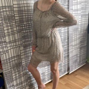 Haute hippie beaded tunic dress